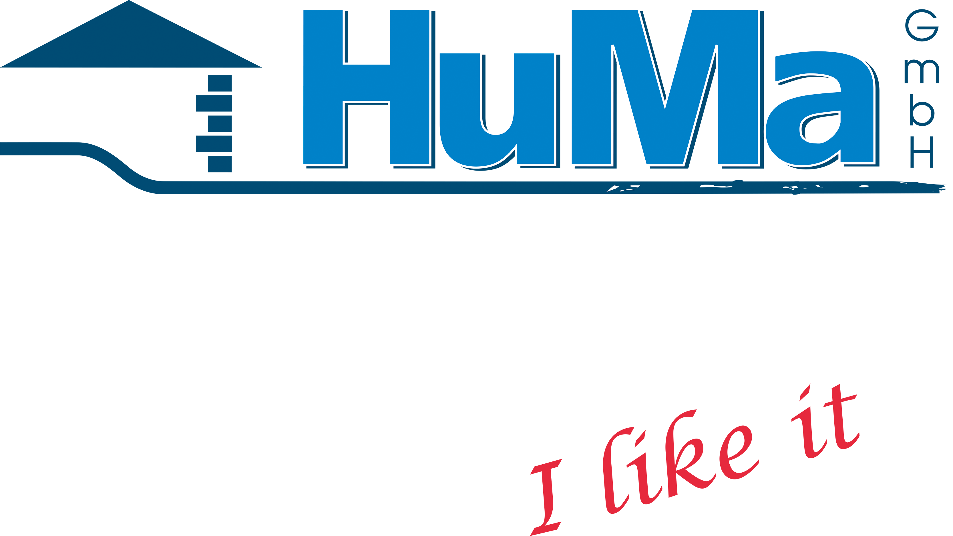 Logo HuMa Schrift weiss